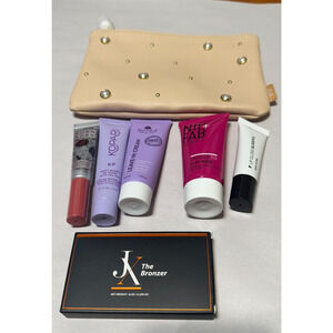 IPSY Glambag Lot & Bag 6 products Skin care Makeup Haircare Blush Bronzer NEW